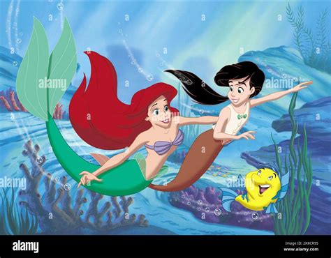 Princess Ariel Melody And Flounder Film The Little Mermaid 2 Return To