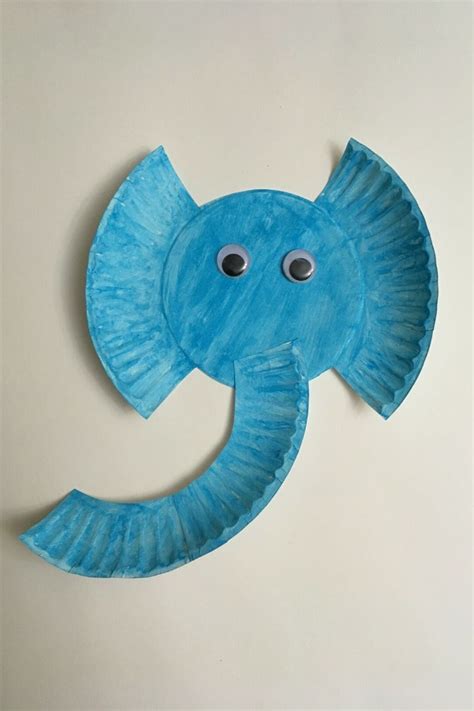 Paper Plate Elephant Craft For Kids Craft Corner Diy