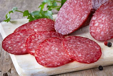 Salami Stock Bild