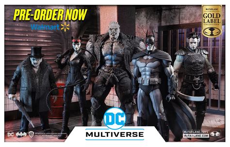 McFarlane Debuts Walmart Exclusive B W Batman Arkham City Wave