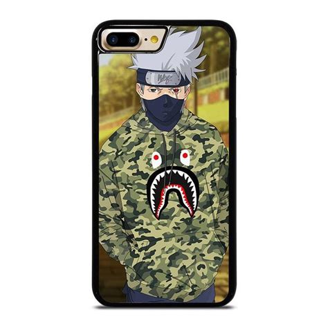 Kakashi Naruto Bape Shark Iphone 7 Plus Case Cover Ipod Touch 6 Cases