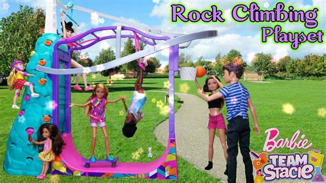 barbie team stacie extreme sports rock climbing articulated stacie youtube