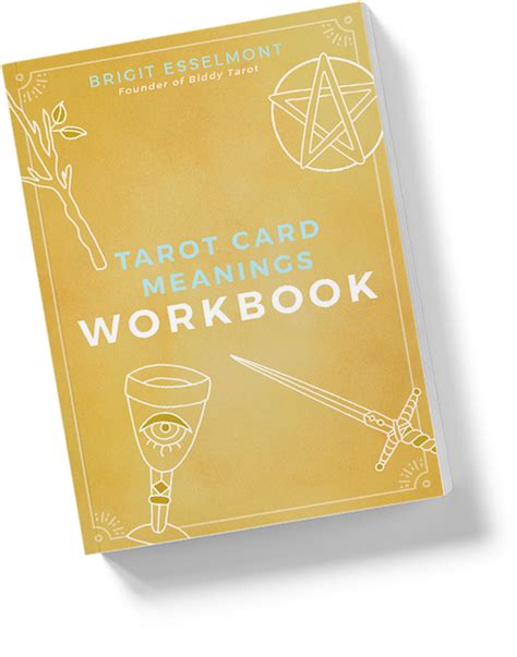 Tarot Card Meanings Workbook Biddy Tarot