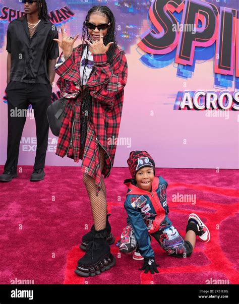 los angeles usa 30th may 2023 rico nasty and son cameron arrives at the sony pictures