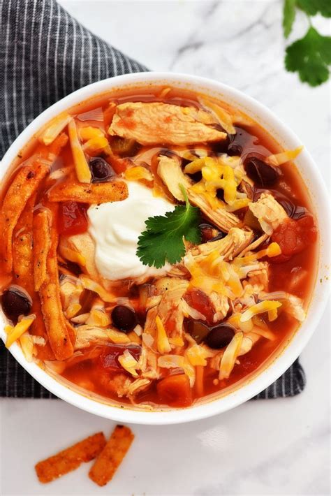 Slow Cooker Chicken Tortilla Soup Life In The Lofthouse