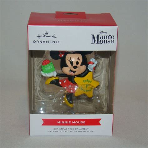 Hallmark Disney Minnie Mouse Babys 1st Christmas Ornament Geekedouttoys