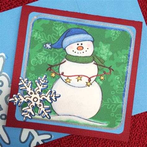 Make A Cute Snowman Card 100 Directions
