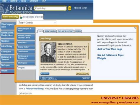 How To Use Britannica Academic Edition