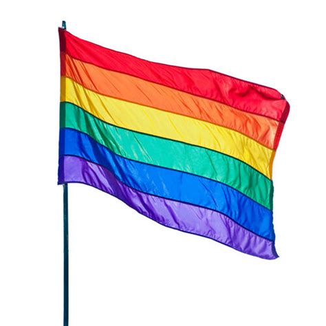 3x5 Rainbow Flag Gay Lesbian Pride Lgbt Peace Polyester Poly W
