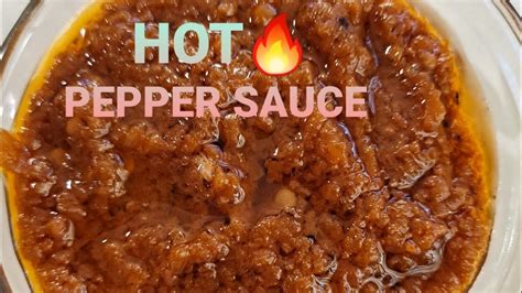 How To Make Pepper Sauce Recipe Hot Sauce Youtube