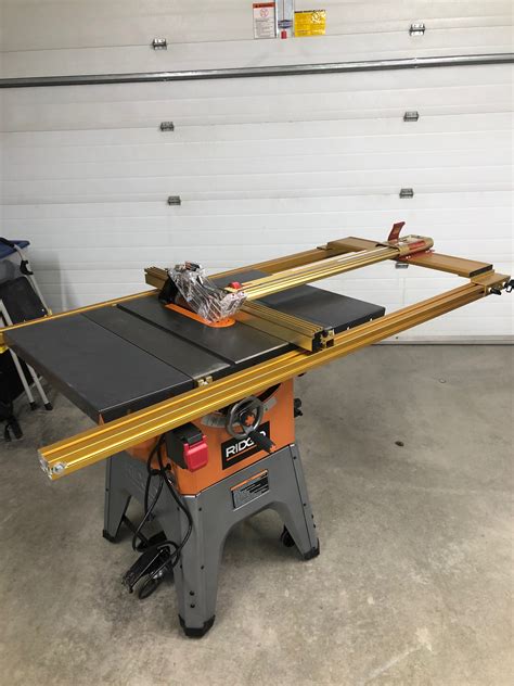 Ridgid R4512 Table Saw With Incra Ts Ls Fence Rwoodworking