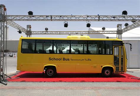 Ashok Leyland Debuts First Gcc Made Rollover Protected Bus Pmv Middle