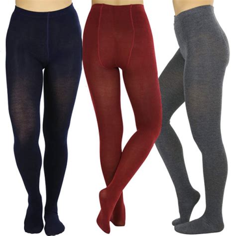 6 pack women s footed winter tights