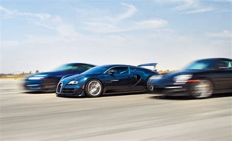 Bugatti Veyron Vs Porsche 911 Turbo S Vs Nissan Gtr