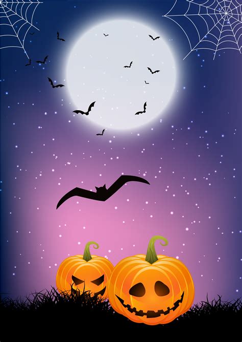 Pumpkins And Cobwebs Halloween Background 678827 Vector Art At Vecteezy