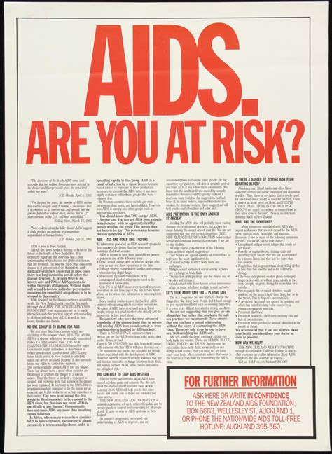 Aids Are You At Risk Aids Education Posters