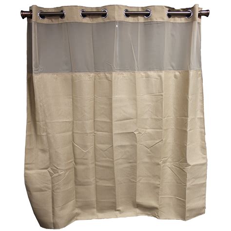 Shop Hookless Taupe Diamond Shower Curtain Free Shipping Today