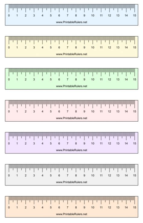 Ruler Measurements Printable