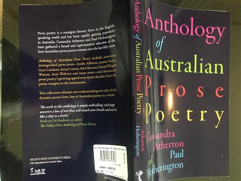 Happy Antipodean Book Review Anthology Of Australian Prose Poetry Cassandra Atherton And Paul