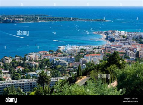 Aerial View Palm Beach Cannes French Riviera France Stock Photo Alamy