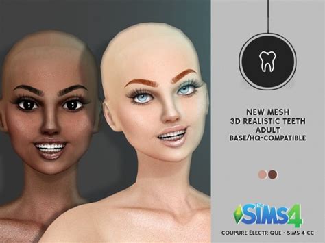 3d Realistic Teeth By Thiago Mitchell At Redheadsims Sims 4 Updates