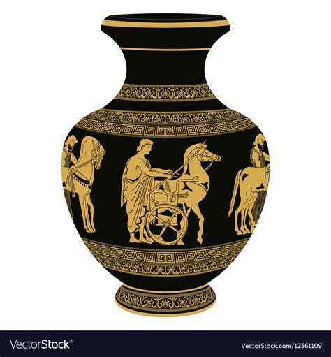 Greek Vase Royalty Free Vector Image Vectorstock