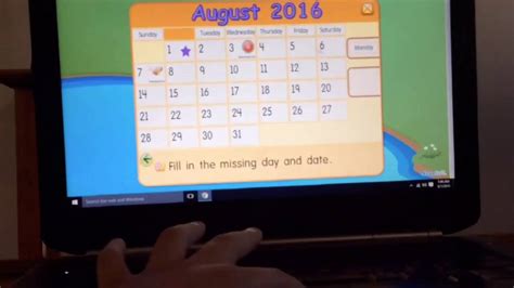 Starfall Calendar August 2016 Is Here Youtube