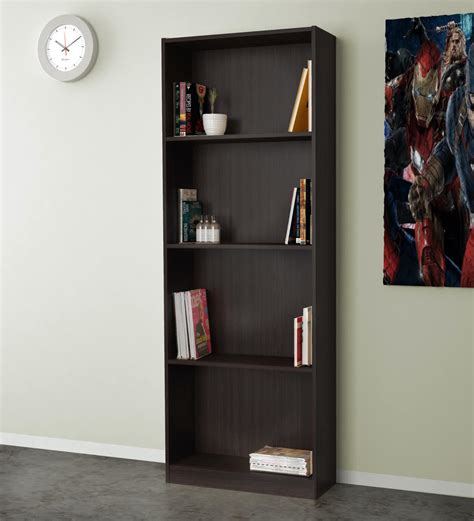Open Bookcase In Dark Brown Wenge Color Idea Workmate