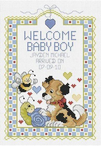 There is no doubt that a new baby is a joyous occasion for any family. Janlynn Welcome Baby Boy - Cross Stitch Kit 080-0469 ...