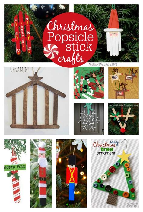 Christmas Crafts To Make With Popsicle Sticks A Girl
