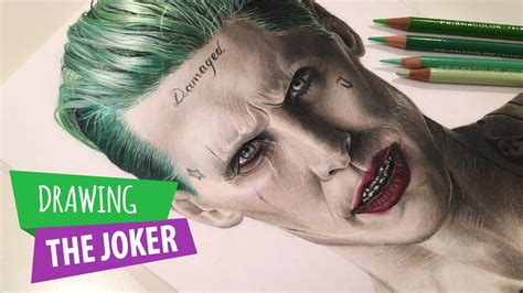 Drawing The Joker Suicide Squad Jared Leto Youtube