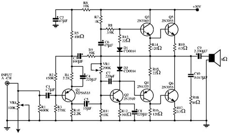 Lhow to make circuit amplifier use tda2030. Audio power amplifier circuit- 140 W - Simple Schematic Collection