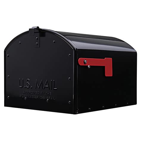 Gibraltar Mailboxes Storehouse Extra Large Steel Post Mount Mailbox Black Sh400b01 Walmart