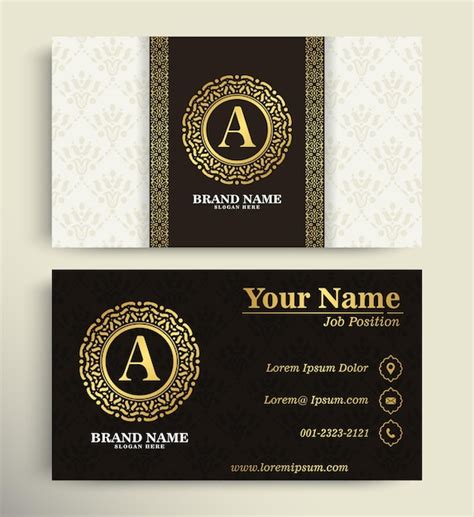 Premium Vector Luxury Ornamental Logos And Business Cards Template