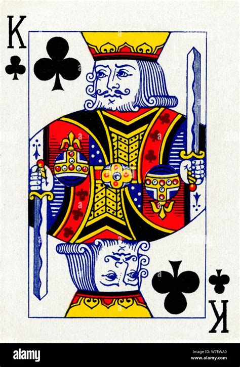 King Of Clubs From A Deck Of Goodall Son Ltd Playing Cards C Artist Unknown Stock