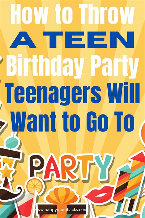 43 Epic Teen Birthday Party Ideas Teens Will Beg To Do Happy Mom Hacks