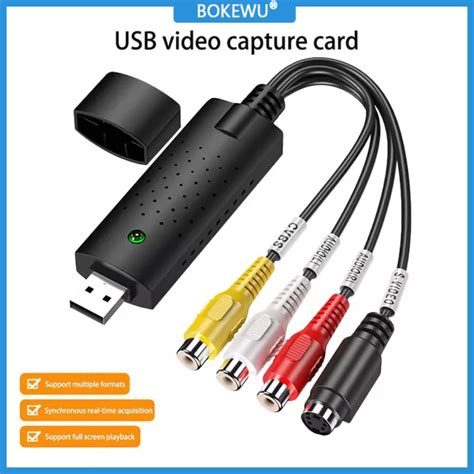 bokewu usb 2 0 video capture card easycap video audio converter tv dvd vhs audio capture card