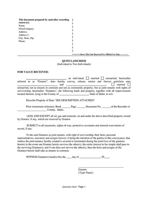 Joint Property Ownership Agreement Template