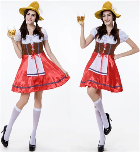 Adult Beer Garden Girl Oktoberfest Costume Cosplay Party Fantasias