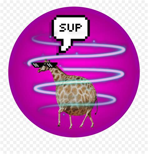 Sup Fam Giraffe Emojifam Emoji Free Transparent Emoji