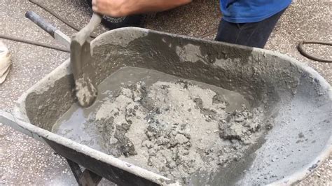 How to mix and make concrete pavers from a mold. - YouTube