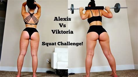 Big Booty Girls Squat Contest Viktoria Vs Alexis Who