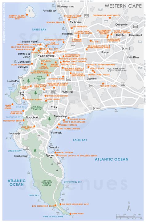 Cape Town Detailed Map
