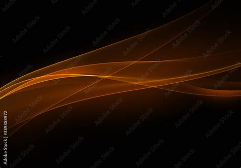 Abstract Background Waves Black And Burnt Orange Abstract Background