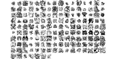 Pokemon Red And Blue Sprites