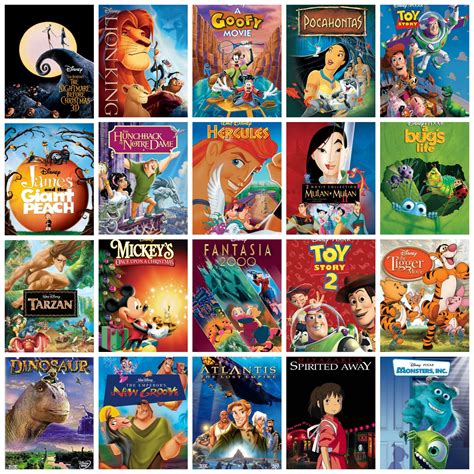 1993 2001 Disney Movies In Order Of Release Disney Collage Disney
