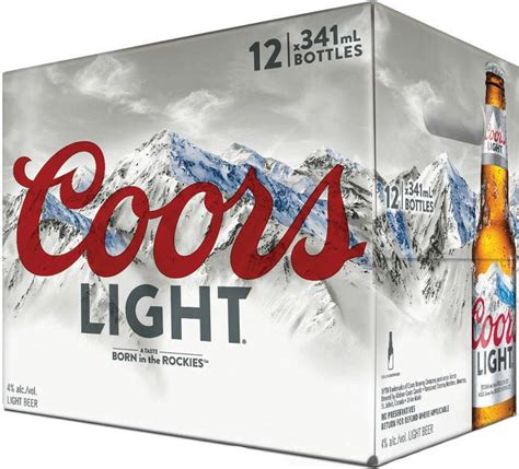 Coors Light 12 Pack 355ml Bottle Busters Liquors And Wines