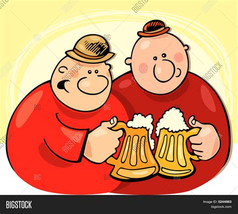 Two Guys Drinking Vector And Photo Free Trial Bigstock