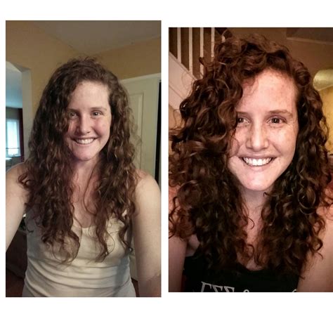 Before And After A Much Needed Haircut My Curls Are Already So Happy