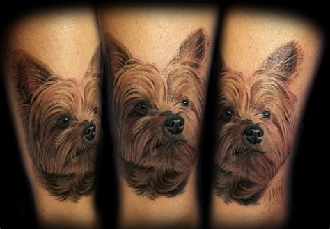 Lucky Bamboo Tattoo Tattoos Haylo Realistic Yorkshire Terrier